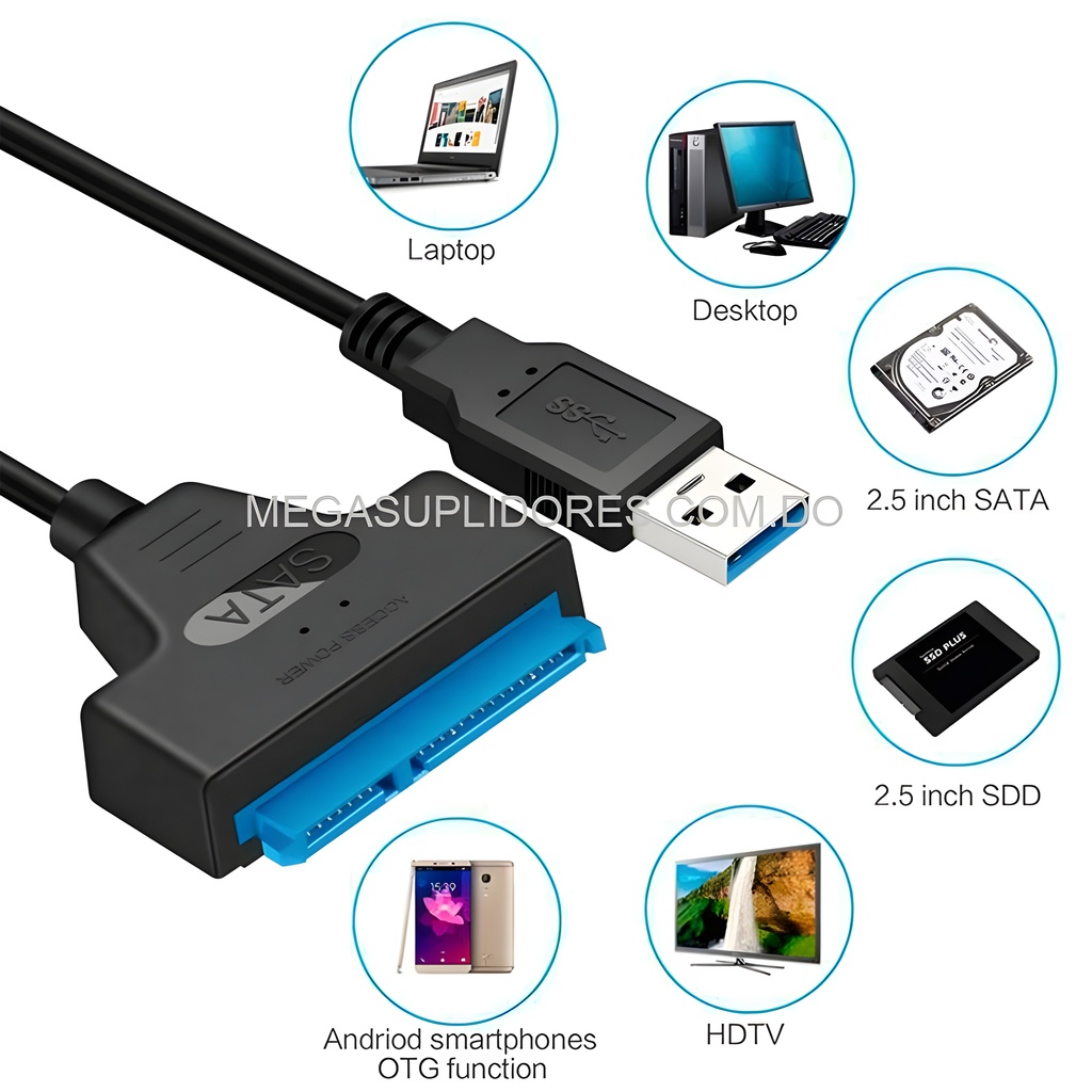  Adaptador USB 3.0 a SATA para Disco Duro 2.5 y SSD  Foto 7304666-6.jpg