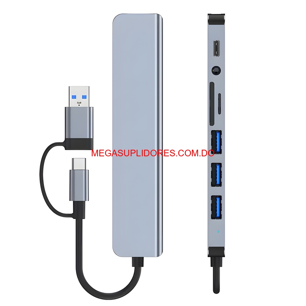  Adaptador Hub USB C 8 en 1 – Multi-Puertos Laptop y Celular  Foto 7304681-3.jpg