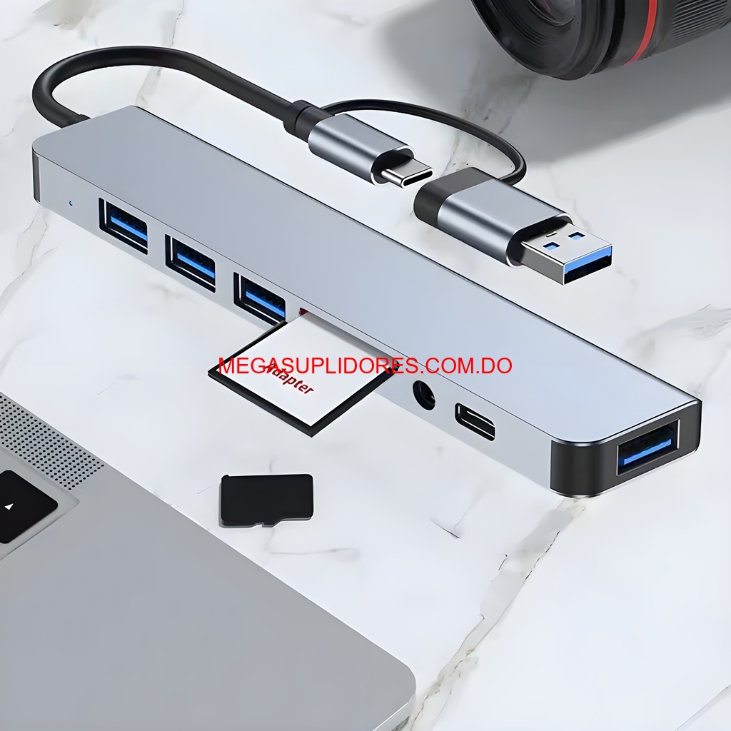  Adaptador Hub USB C 8 en 1 – Multi-Puertos Laptop y Celular  Foto 7304681-5.jpg