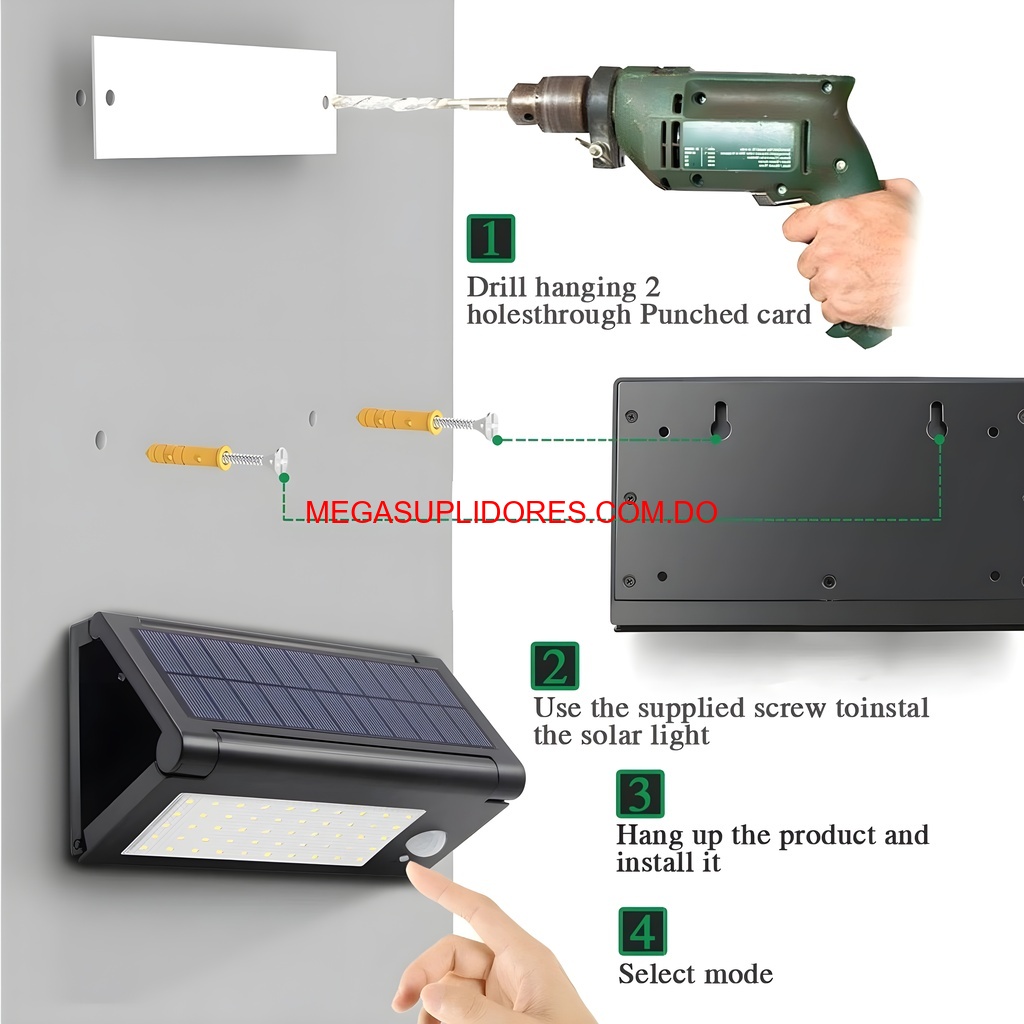  Luz Solar LED con Sensor de Movimiento Plegable Impermeable Foto 7304725-2.jpg