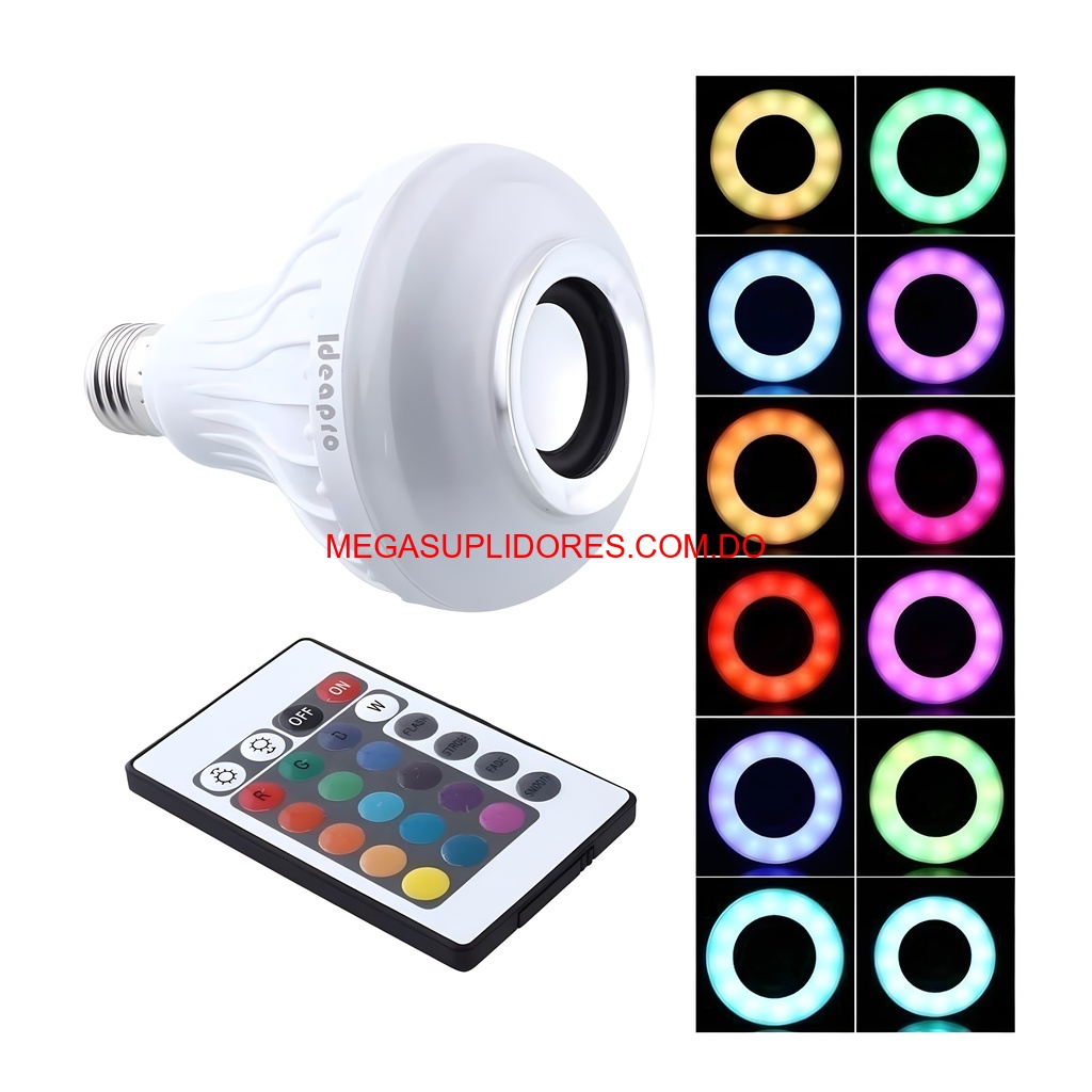  Bombilla LED Bocina Bluetooth – Control Remoto Cambia Colores Foto 7304728-3.jpg