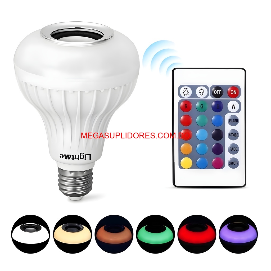  Bombilla LED Bocina Bluetooth – Control Remoto Cambia Colores Foto 7304728-4.jpg