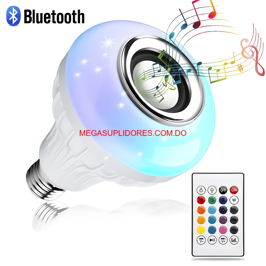  Bombilla LED Bocina Bluetooth – Control Remoto Cambia Colores Foto 7304728-5.jpg