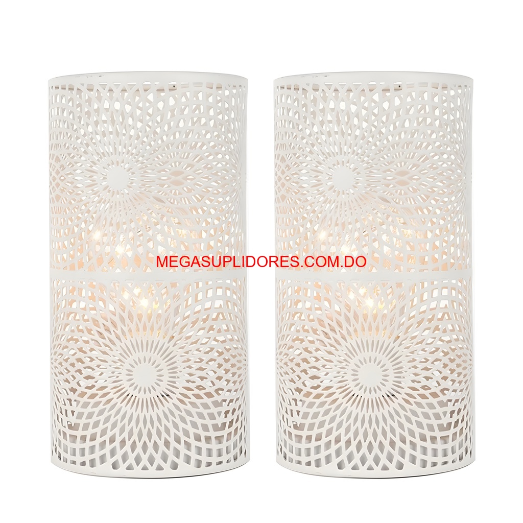  Lámpara Decorativa de Metal con Vela LED – Luz Agradable Foto 7304729-5.jpg