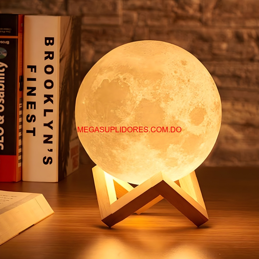  Lámpara 3D Luna LED – Luz Nocturna Multicolor para Niños Foto 7304732-4.jpg