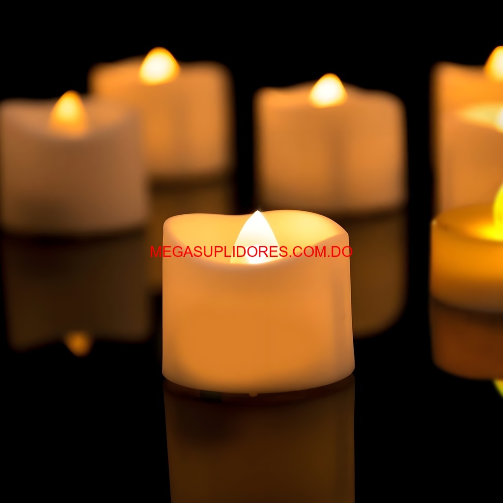  Velas LED Decorativas – Lámparas Sin Llama con Luz Parpadeante Foto 7304733-1.jpg