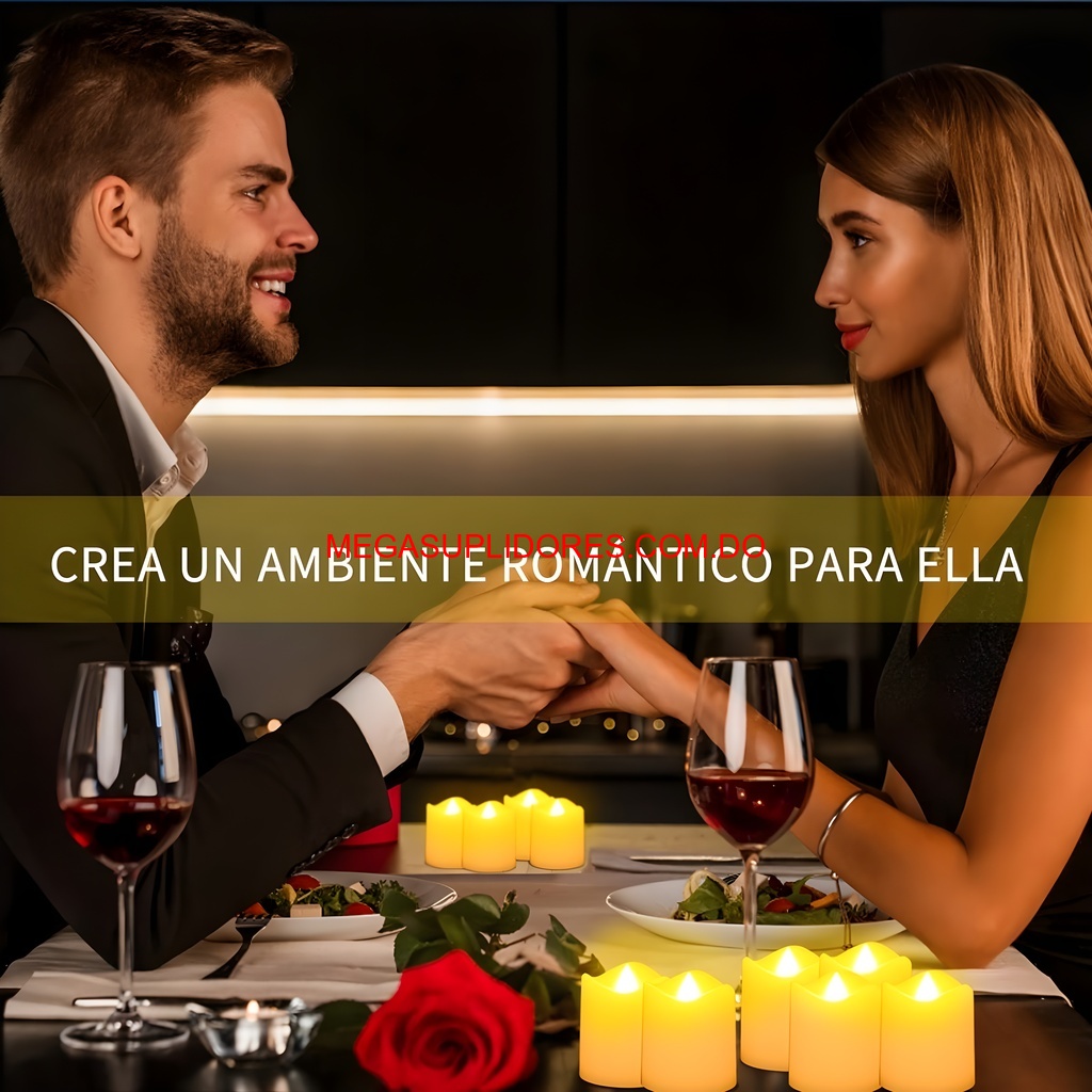  Velas LED Decorativas – Lámparas Sin Llama con Luz Parpadeante Foto 7304733-3.jpg