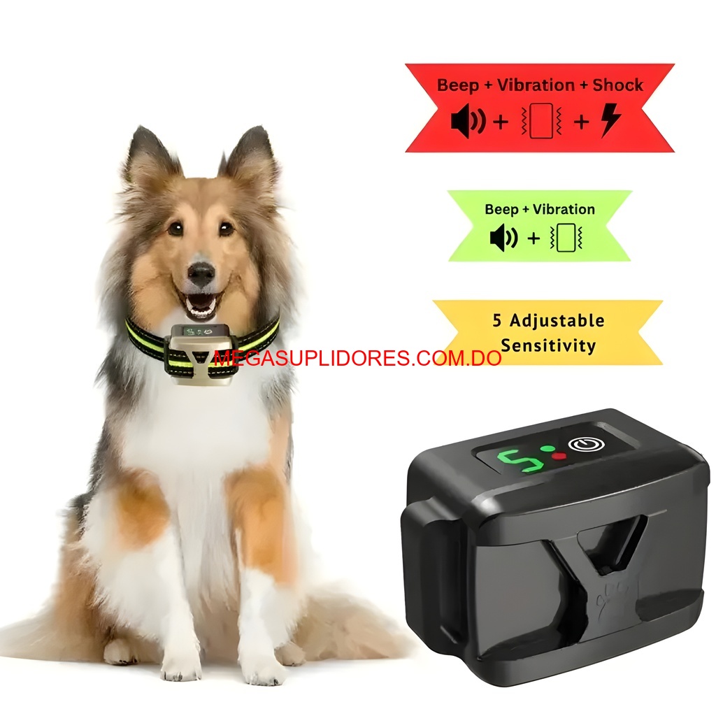  Collar Antiladridos para Perros – Recargable con Vibración Descarga Foto 7304744-6.jpg