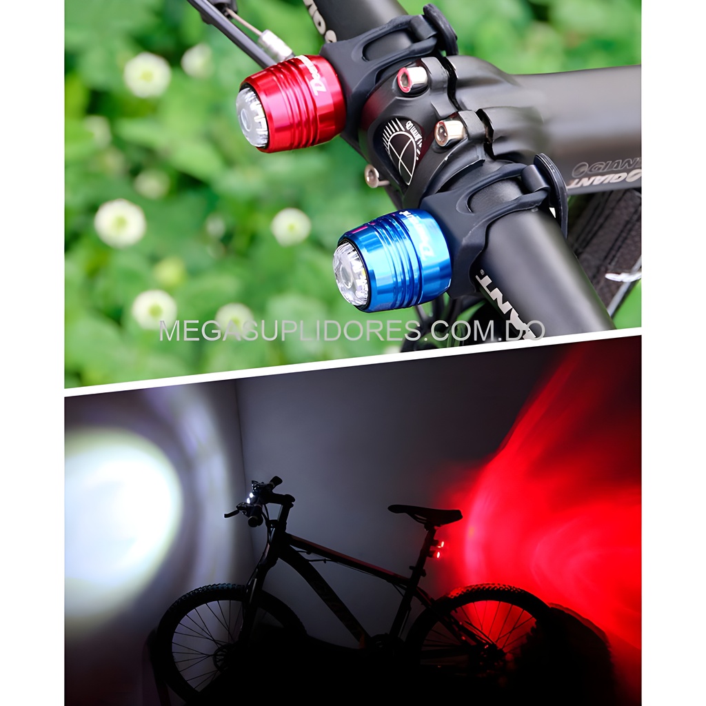  Luz Led para Bicicleta Recargable USB Impermeable Linterna Casco  Foto 7304746-3.jpg