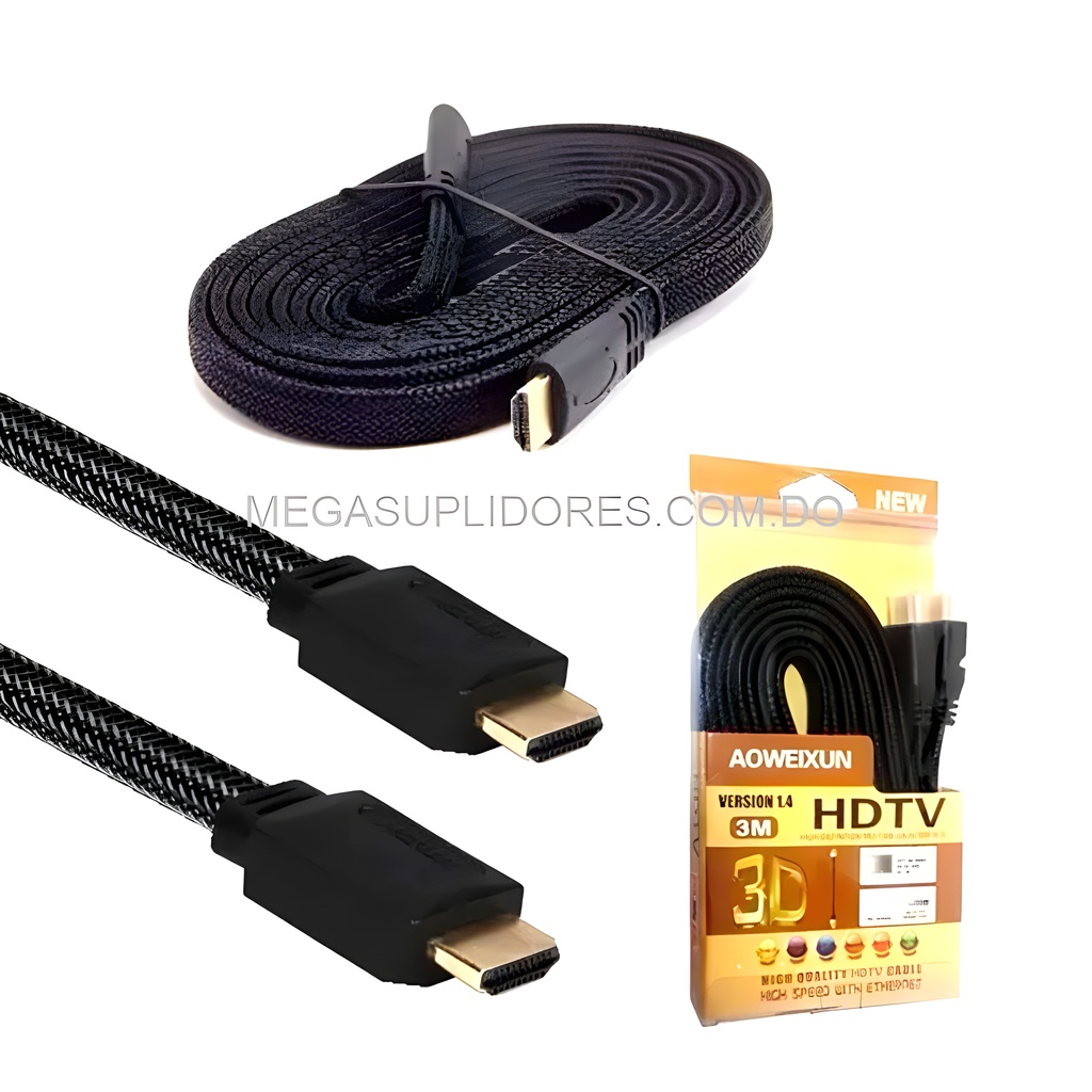  Cable HDMI Plano Macho a Macho 3D  4K  Ethernet  2 metros  Foto 7304748-5.jpg