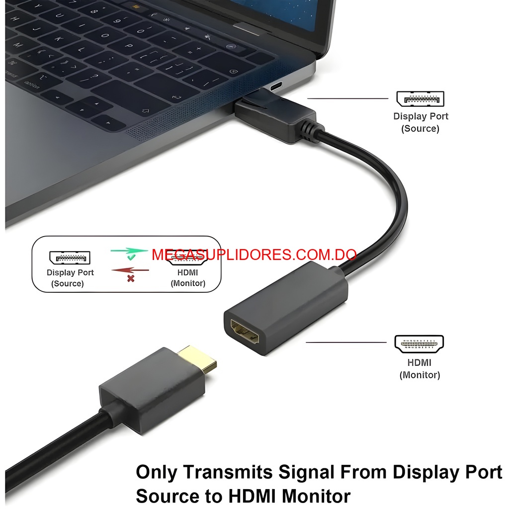  Adaptador DisplayPort a HDMI Macho a Hembra Audio Digital Foto 7304753-6.jpg