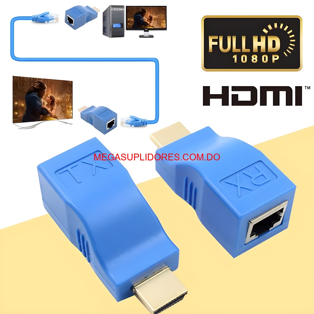  Extensor HDMI por Cable de Red RJ45 – Transmisor y Receptor Full HD Foto 7304754-1.jpg