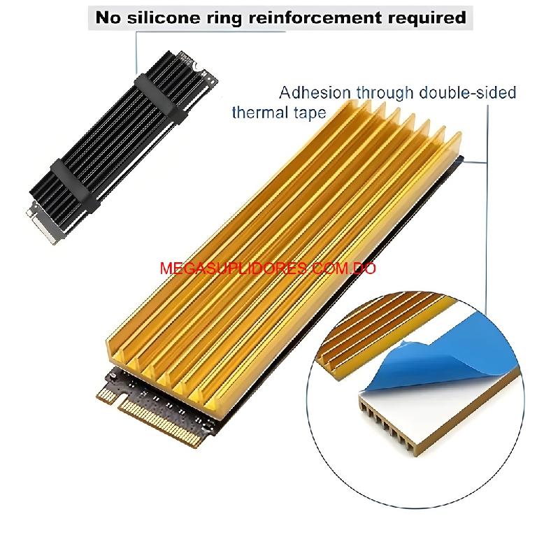  Disipador de Calor Disco SSD M.2 2280 NVMe Heatsink Grafeno Laptop Foto 7304755-1.jpg
