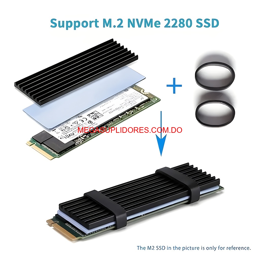  Disipador de Calor Disco SSD M.2 2280 NVMe Heatsink Grafeno Laptop Foto 7304755-3.jpg