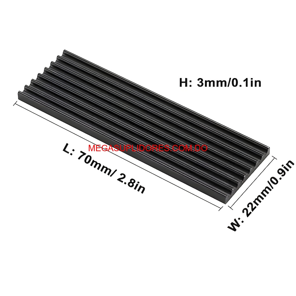  Disipador de Calor Disco SSD M.2 2280 NVMe Heatsink Grafeno Laptop Foto 7304755-4.jpg