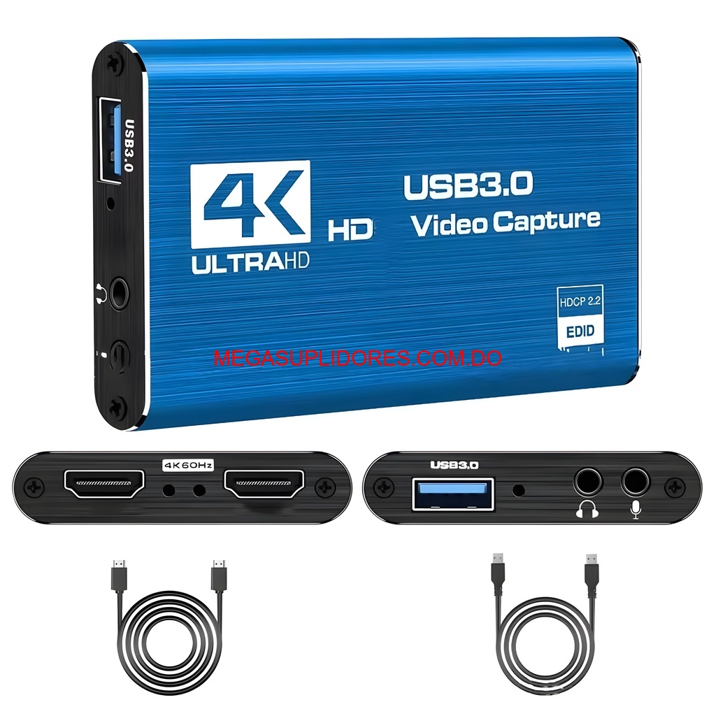  Capturadora de Video 4K USB 3.0 – Streaming y Grabación - Microfono Foto 7304757-8.jpg