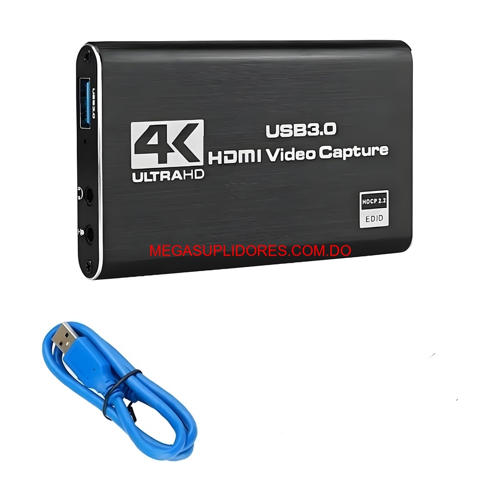  Capturadora de Video 4K USB 3.0 – Streaming y Grabación - Microfono Foto 7304757-9.jpg