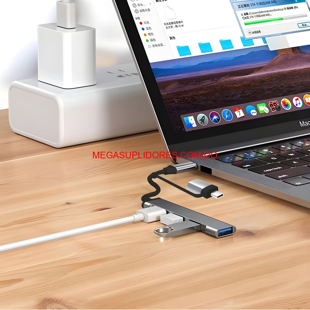  Hub USB-C 4 en 1 – Adaptador Multipuerto Tipo C a 4 Puertos USB Foto 7304758-2.jpg