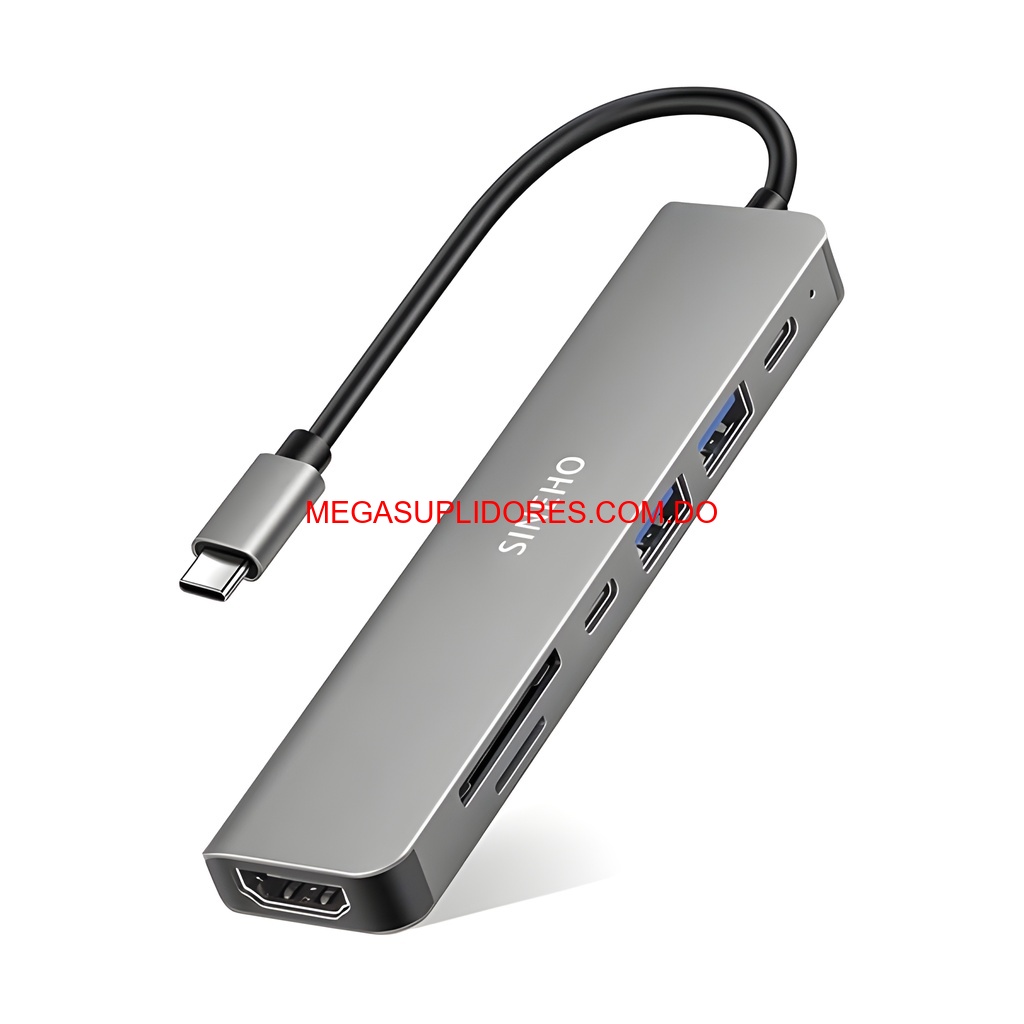  Adaptador Hub USB Tipo C 7 en 1 – HDMI 4K MicroSD USB PD 100W Foto 7304759-6.jpg