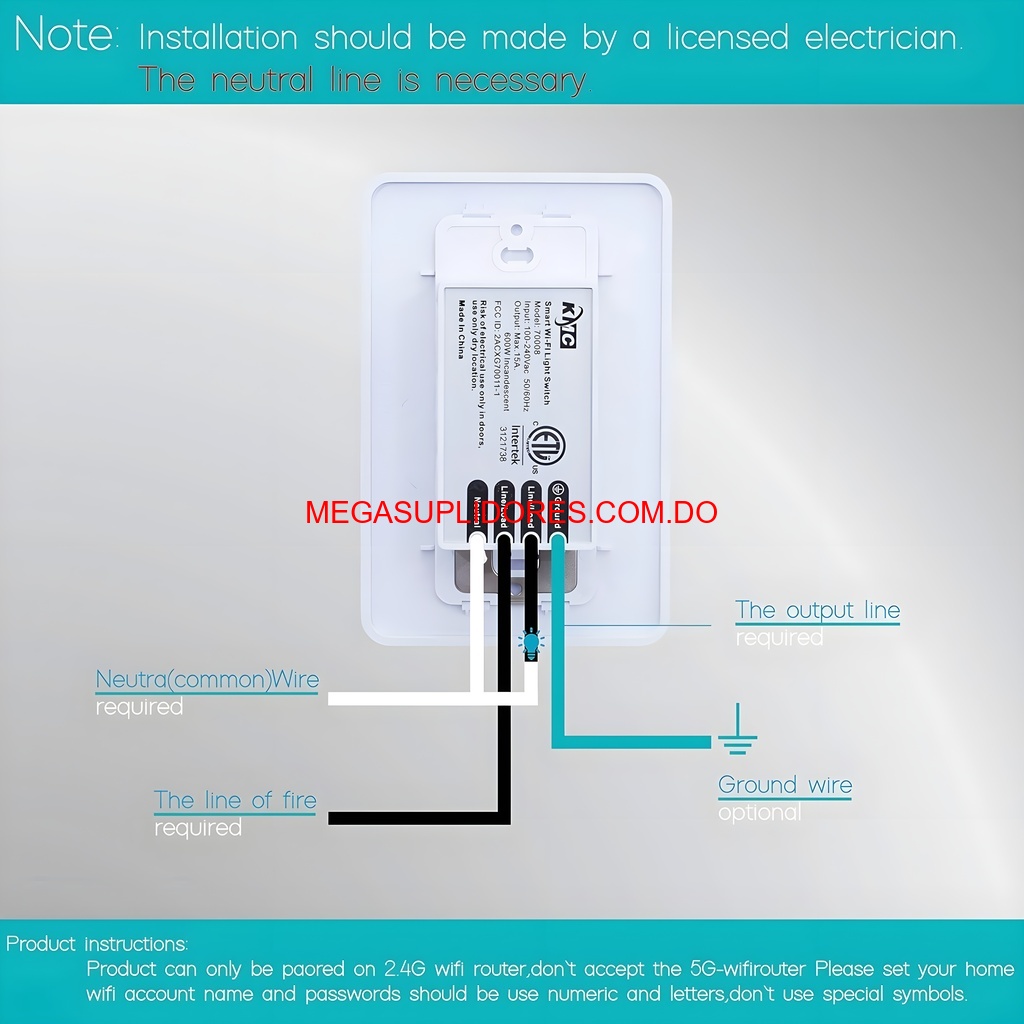 Interruptor de Pared WiFi KMC 30002WB – Control Remoto Foto 7304762-6.jpg