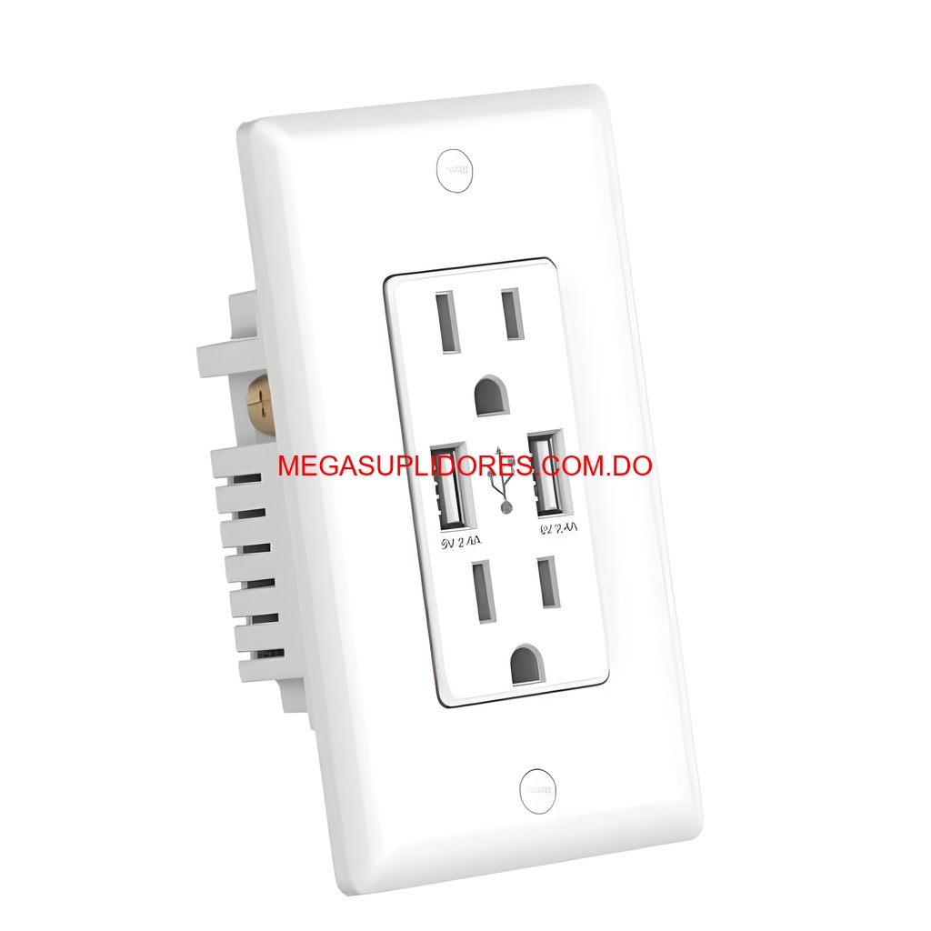  Enchufe de Pared Inteligente con Puertos USB para Carga Foto 7304763-2.jpg
