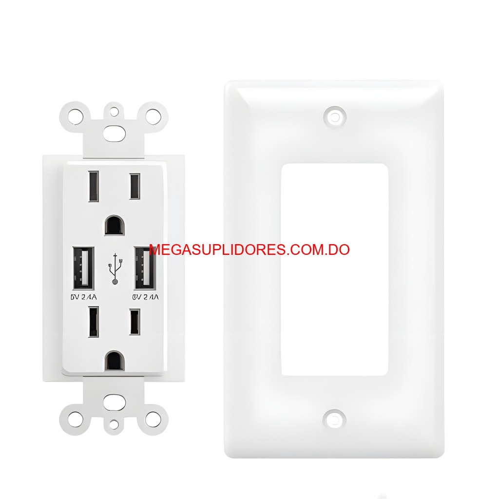  Enchufe de Pared Inteligente con Puertos USB para Carga Foto 7304763-4.jpg
