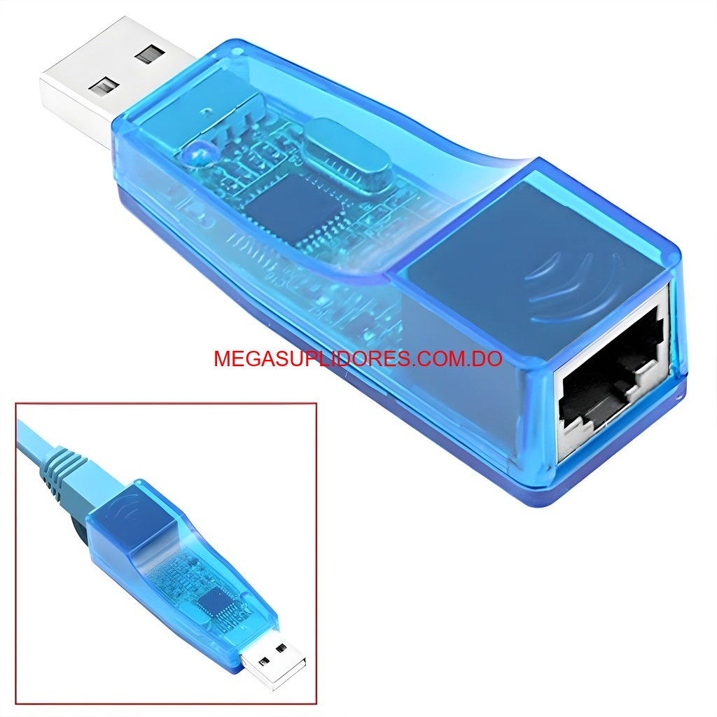  Adaptador USB a LAN RJ45 10/100Mbps – Tarjeta de Red PC y Laptop Foto 7304766-1.jpg