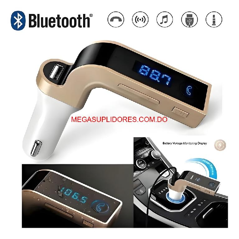  Transmisor FM Bluetooth para Auto Ponle Bluetooth a tu Vehiculo Foto 7304780-1.jpg
