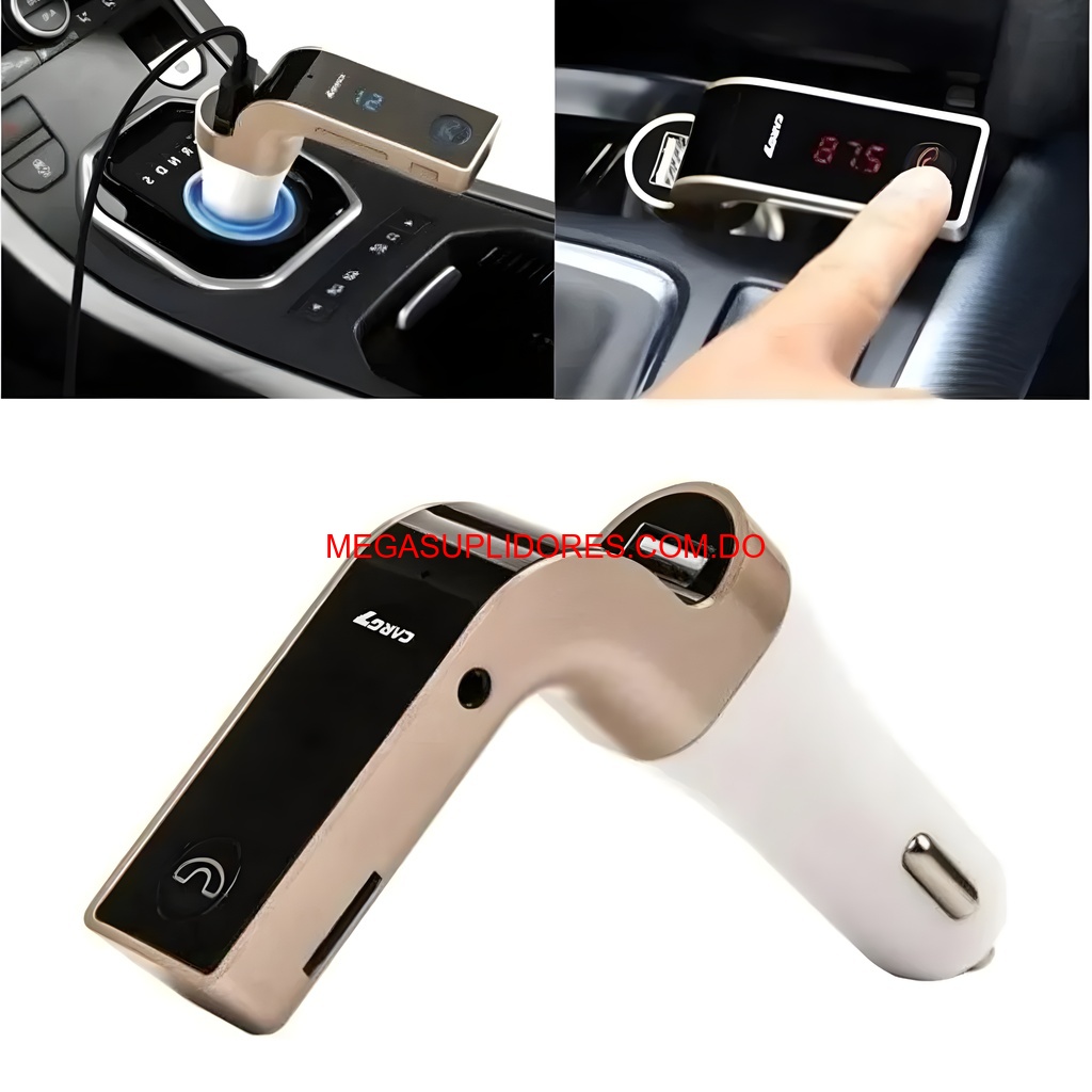  Transmisor FM Bluetooth para Auto Ponle Bluetooth a tu Vehiculo Foto 7304780-3.jpg
