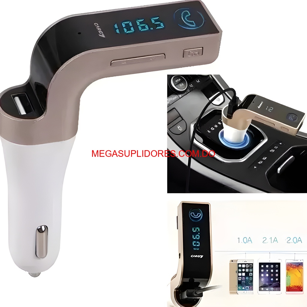  Transmisor FM Bluetooth para Auto Ponle Bluetooth a tu Vehiculo Foto 7304780-6.jpg