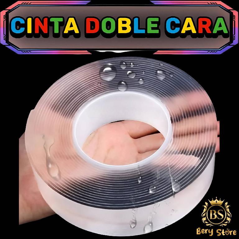 CINTA DOBLE CARA TRANSPARENTE REUTILIZABLE DE 3 METROS  CINTA DOBLE CA Foto 7305142-1.jpg