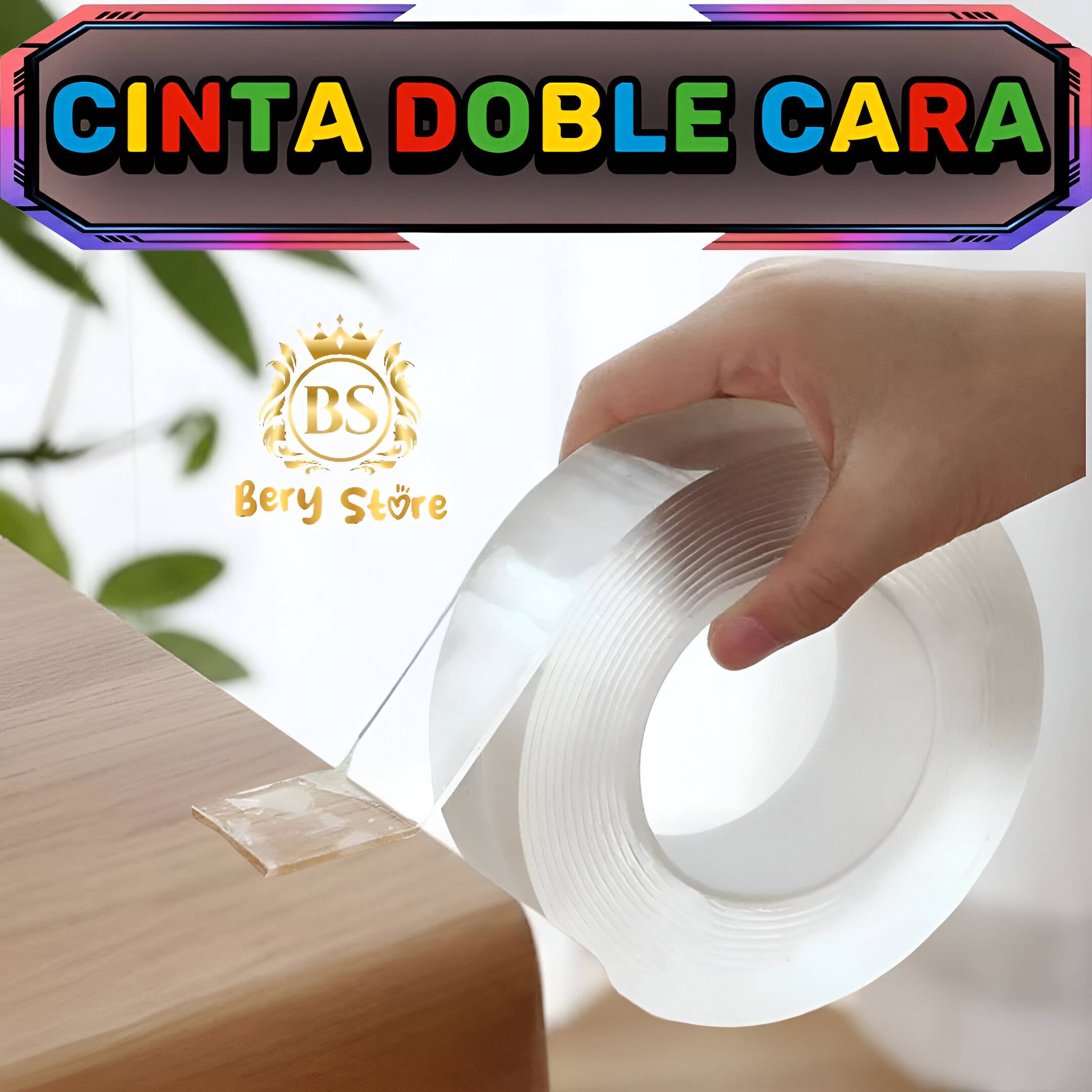 CINTA DOBLE CARA TRANSPARENTE REUTILIZABLE DE 3 METROS  CINTA DOBLE CA Foto 7305142-2.jpg