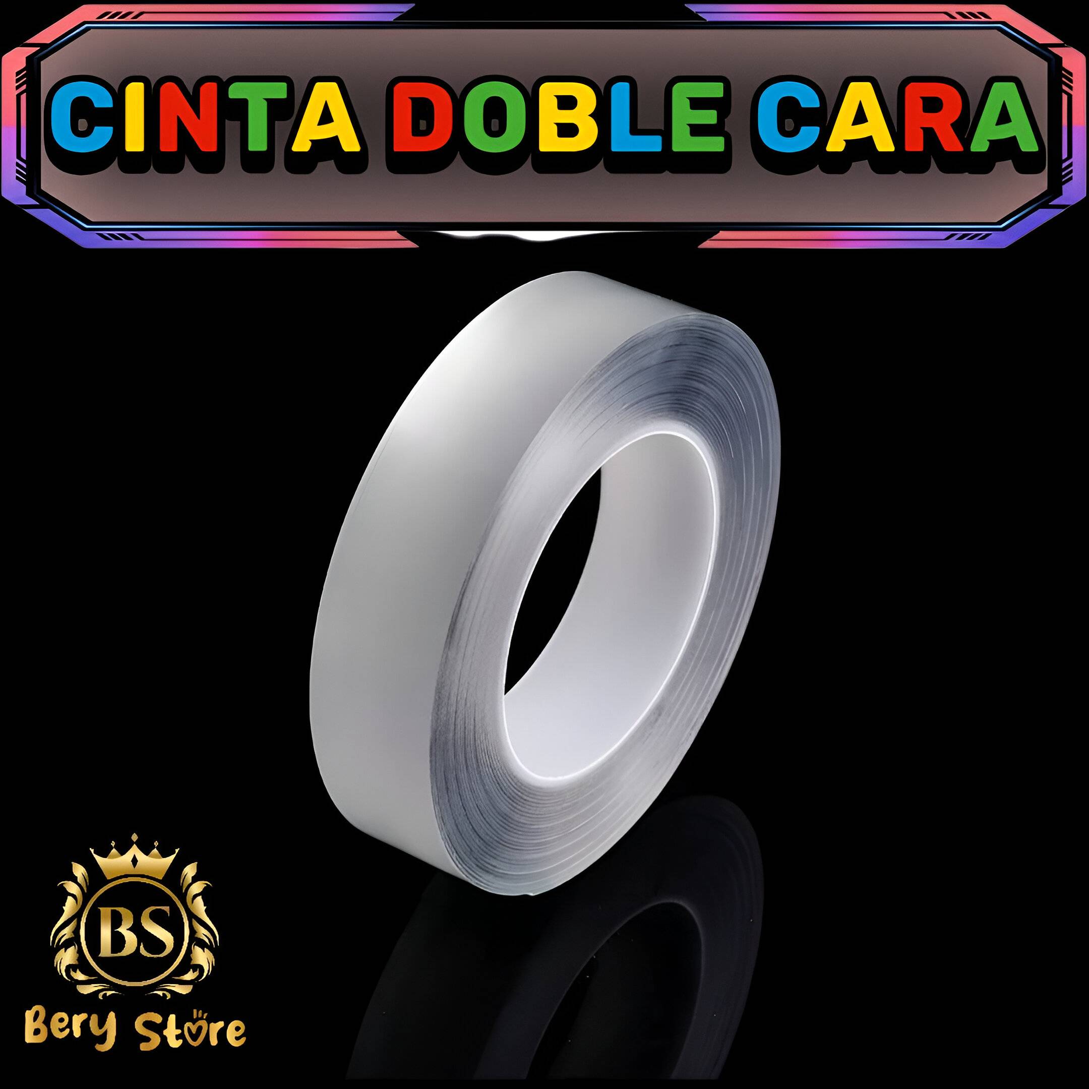 CINTA DOBLE CARA TRANSPARENTE REUTILIZABLE DE 3 METROS  CINTA DOBLE CA Foto 7305142-5.jpg