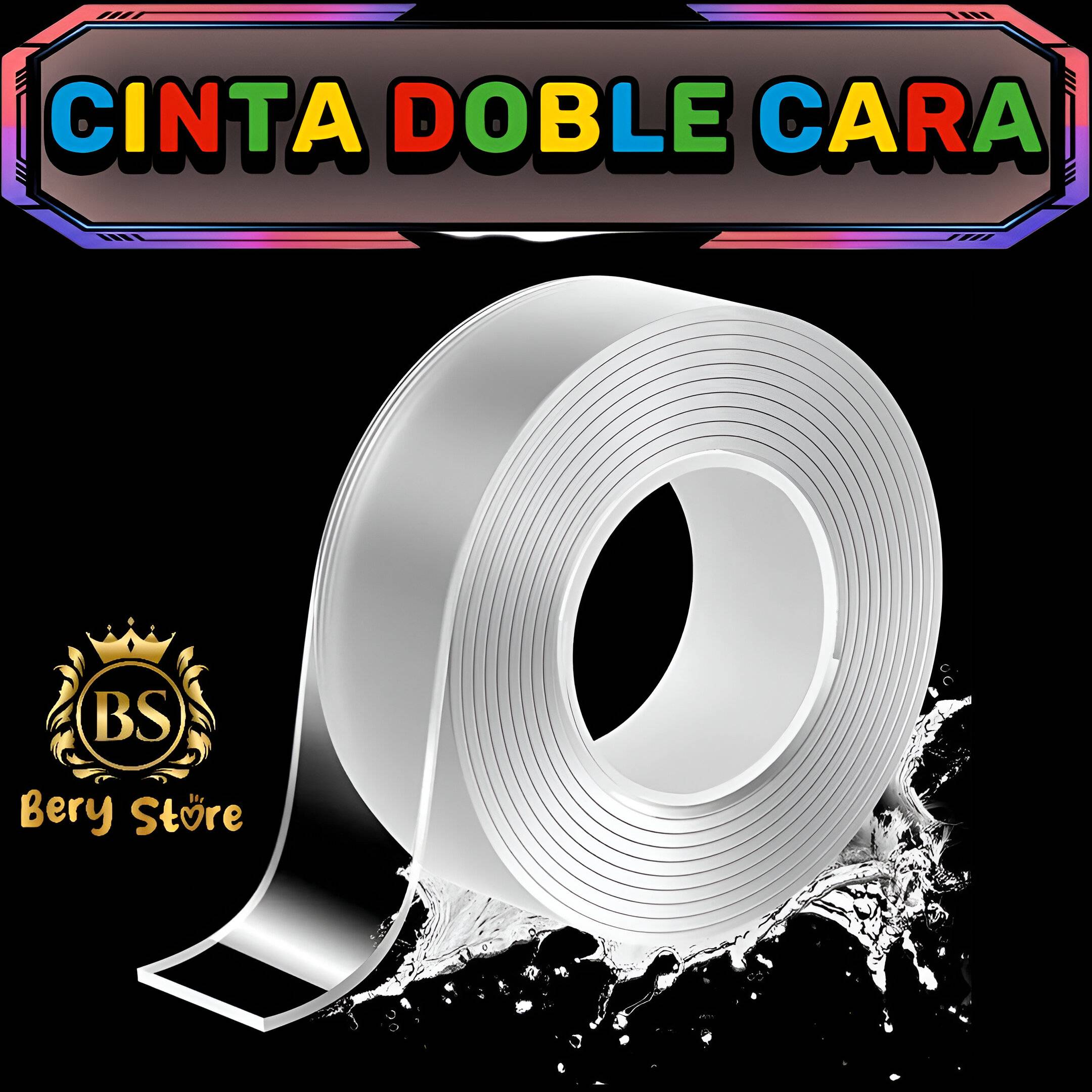 CINTA DOBLE CARA TRANSPARENTE REUTILIZABLE DE 3 METROS  CINTA DOBLE CA Foto 7305142-6.jpg