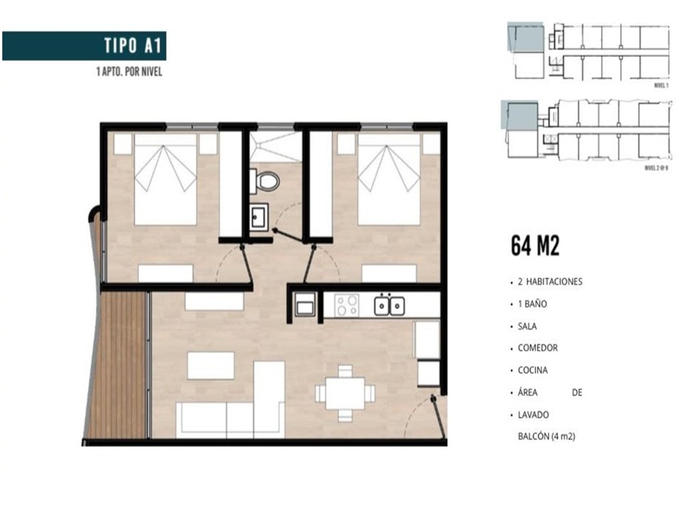 VENDO APTO 2 HABS. EN PROYECTO HAMACA GARDEN RESIDENCES BOCA CHICA PIS Foto 7305373-2.jpg