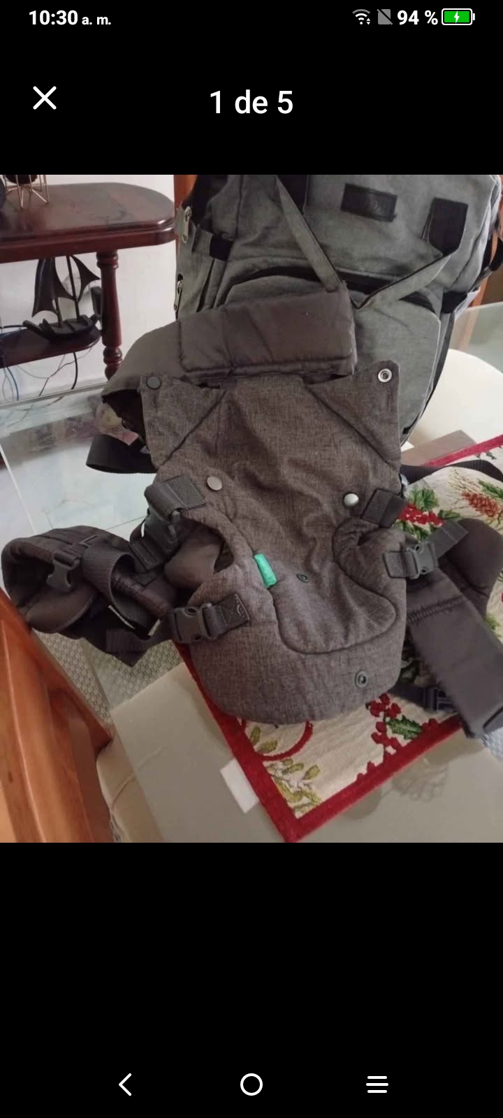Tengo esta oferta de coche bulto pañalera y cambiador más cangurera má Foto 7305588-5.jpg