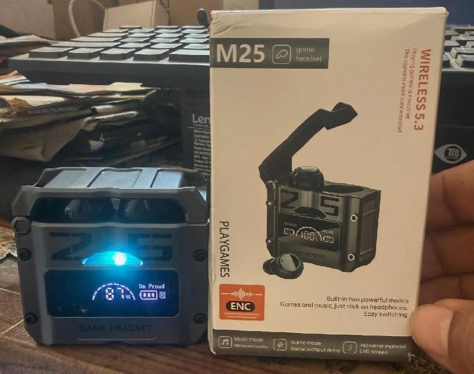 Audífonos inalámbricos M25 para Android y IPhone 1 mes de Garantia Foto 7305666-1.jpg