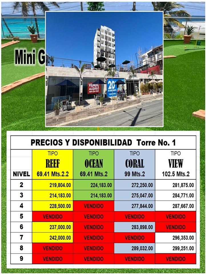 PROYECTO EXCLUSIVO DE APTOS EN BOCA CHICA TODOS CON VISTA AL MAR a 50  Foto 7305706-7.jpg