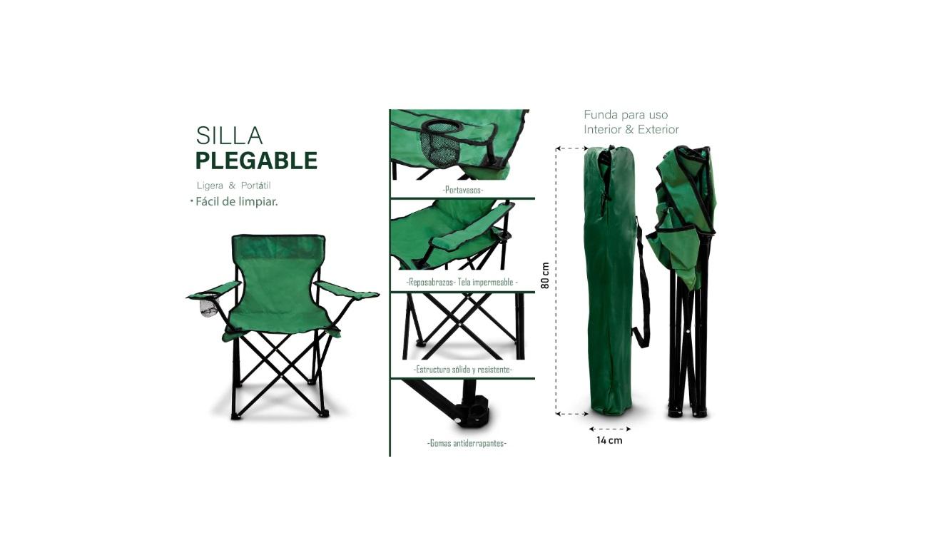 Silla Portatil Plegable Presidente Playa Camping Exterior Portavasos Foto 7305722-1.jpg