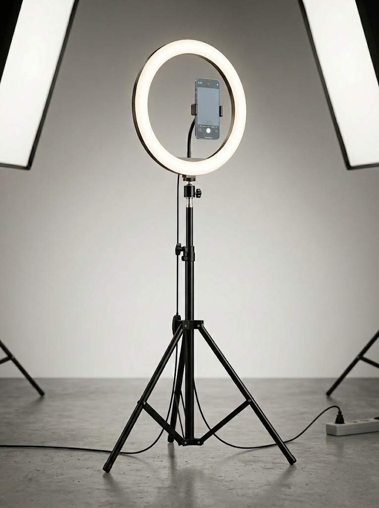 Aro de Luz LED 10 Pulgadas con Trípode Extensible de 80” – Iluminación Foto 7306144-1.jpg