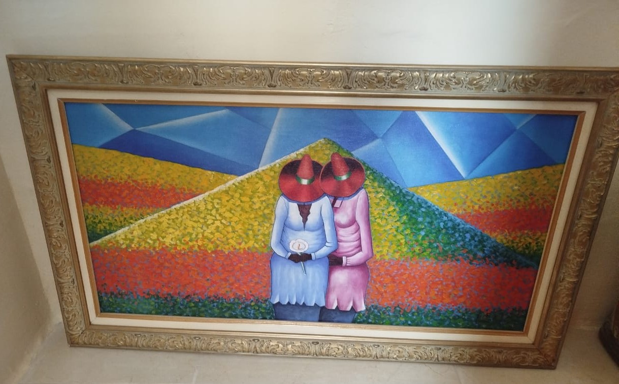 Cuadros de Paisaje artístico con figuras femeninas y Frutas. 2 cuadros Foto 7306151-3.jpg