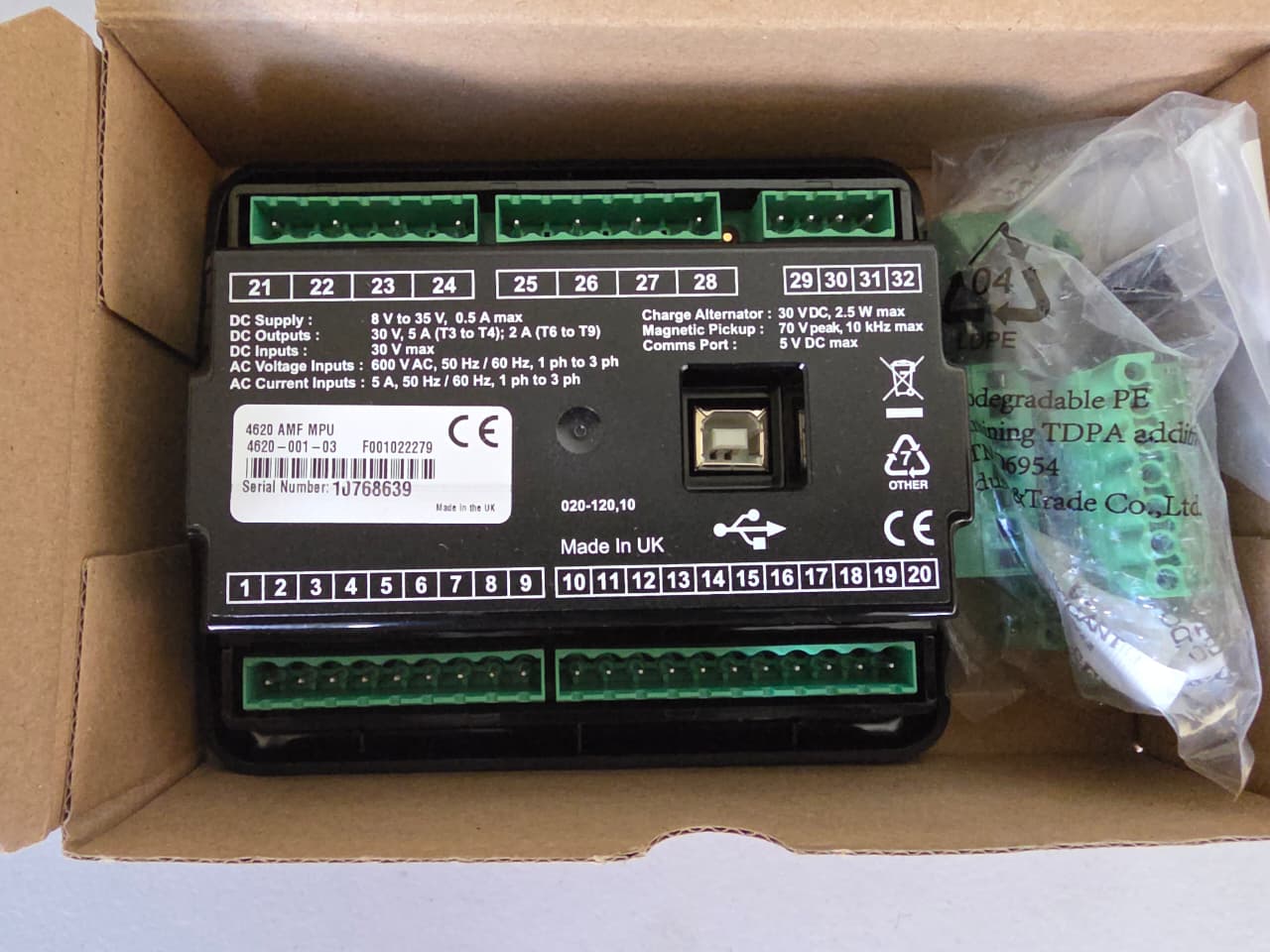 Computadora para plantas eléctricas marca DSE 4620 Foto 7306299-2.jpg