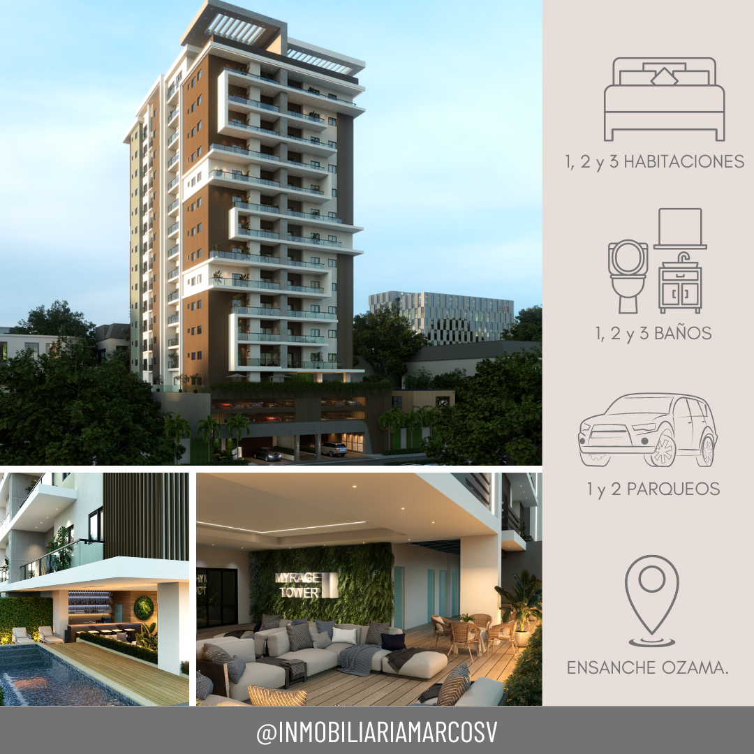 Vendo apartamentos MYRAGE TOWER II en el Ensanche Ozama Foto 7306976-1.jpg