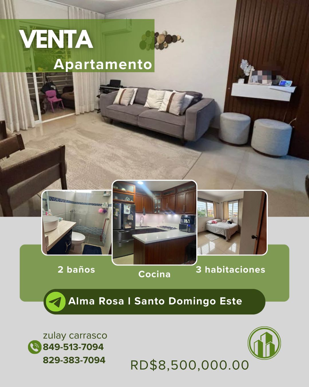 Apartamento en Venta – Alma Rosa I Santo Domingo Este Foto 7307619-1.jpg