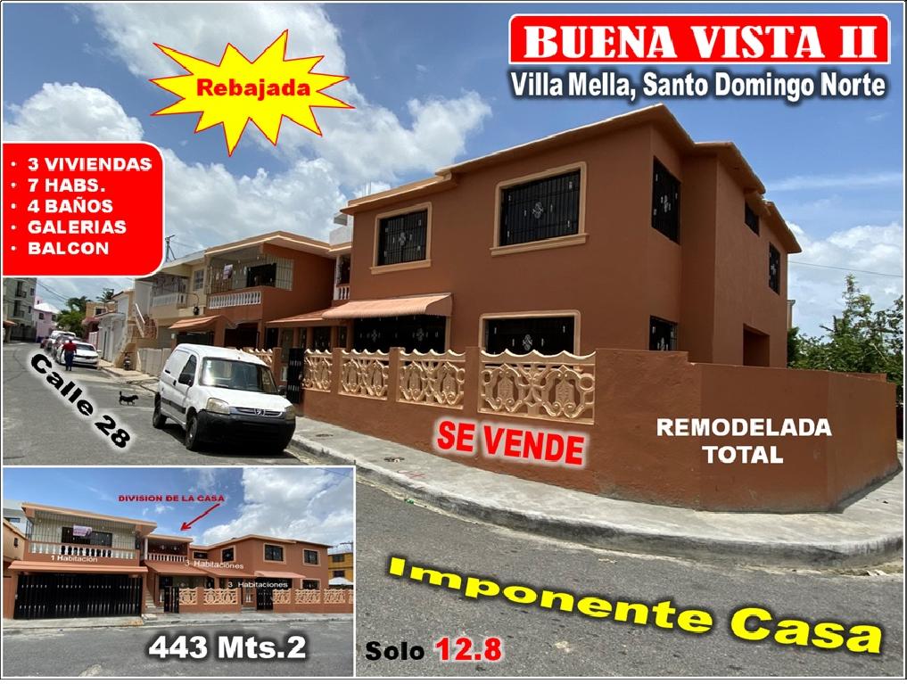 Vendo Casa REMODELADA TOTAL en Buena vista II 7 HABS. 443 Mts.2 REBAJA Foto 7307900-1.jpg