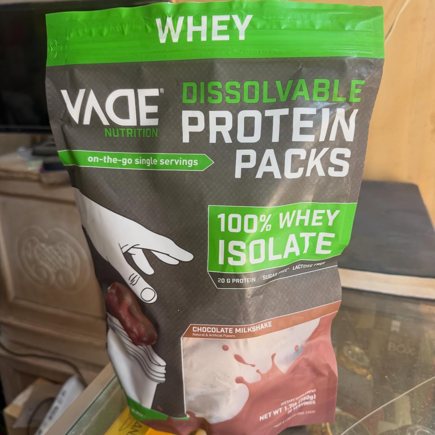 Proteína Wade 100 aislado de suero Whey isolate 30Serv 1.7 Lb sabor ch Foto 7307924-1.jpg