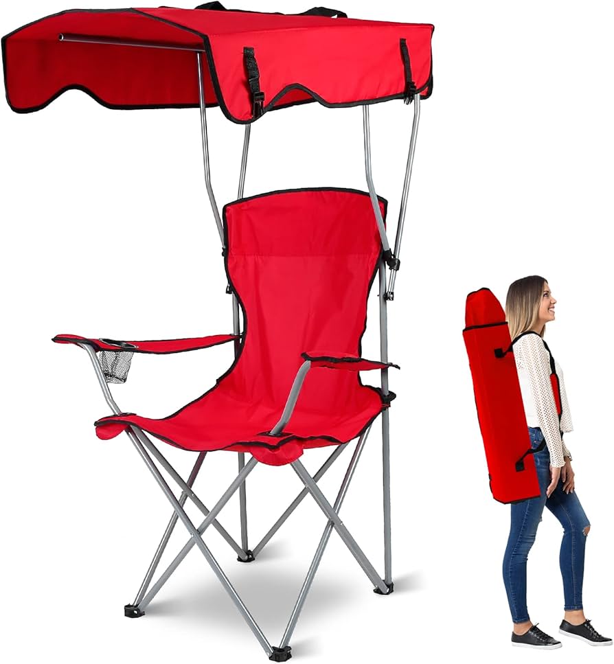Silla con sombrilla para disfrutar al aire libre sin calor Foto 7307933-1.jpg