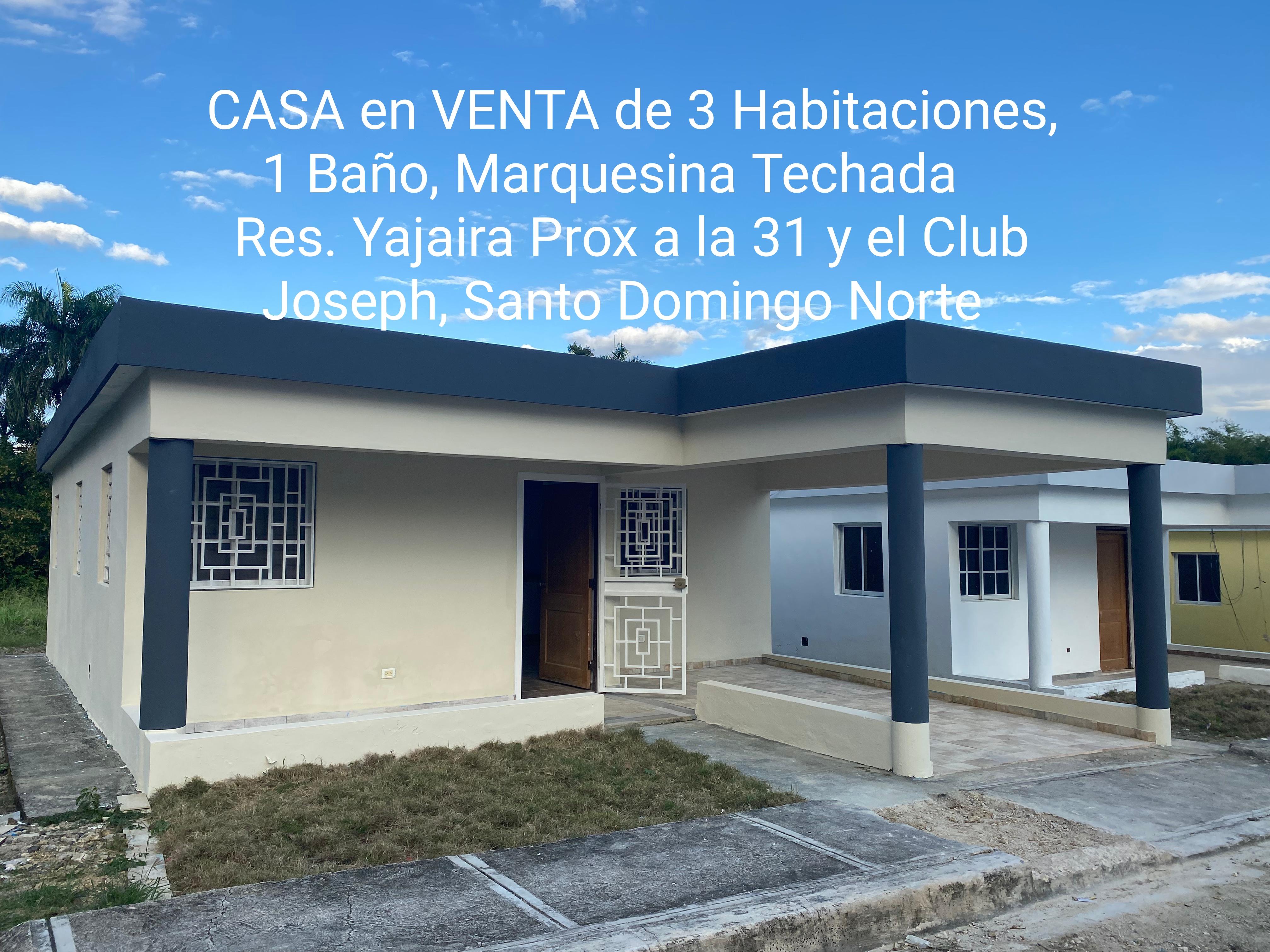 CASA en VENTA de 3 Hab 1-Baño Marqu Techada Res Yajaira en la 31 Prox  Foto 7308106-3.jpg