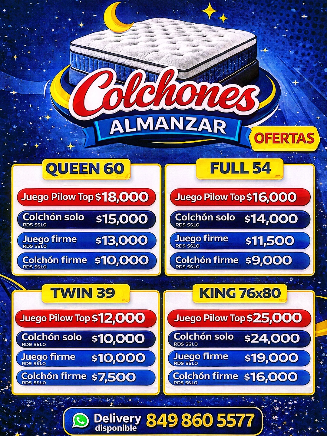 ????️ Colchones firmes y Pillow Top disponibles ???? Buscas comodidad  Foto 7308947-2.jpg
