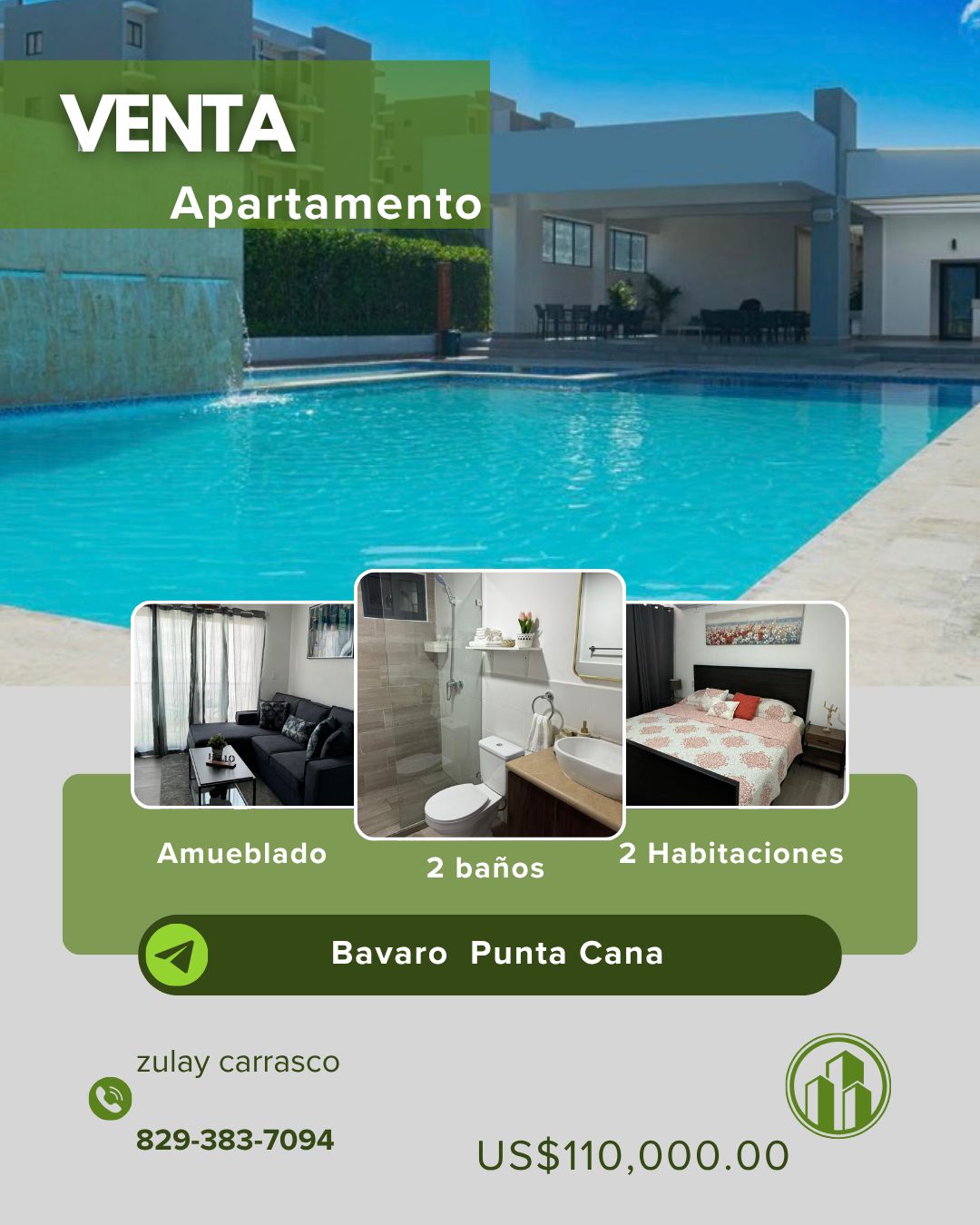Apartamento en Venta Totalmente Amueblado – Bávaro Punta Cana   Foto 7309060-1.jpg